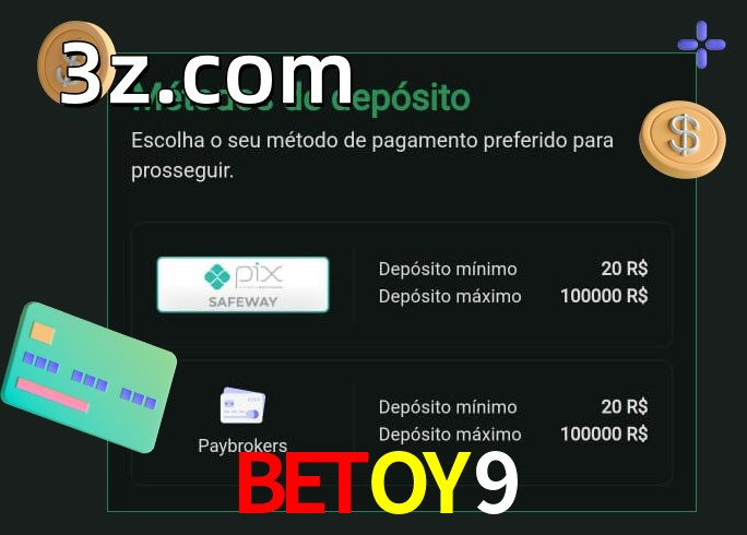 O cassino BETOY9bet oferece uma grande variedade de métodos de pagamento