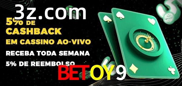 Promoções do cassino ao Vivo BETOY9